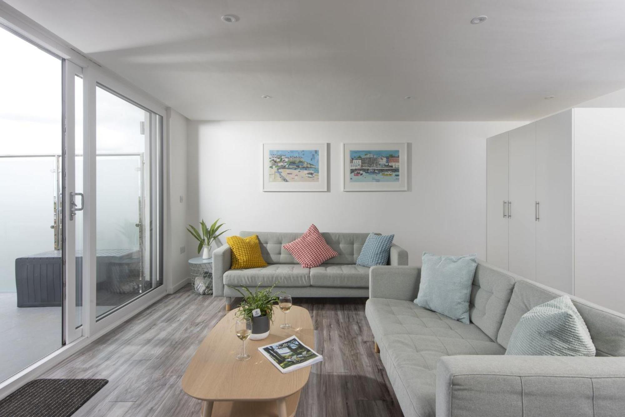 Beachview Apartment 6, Crantock, Newquay Exteriör bild